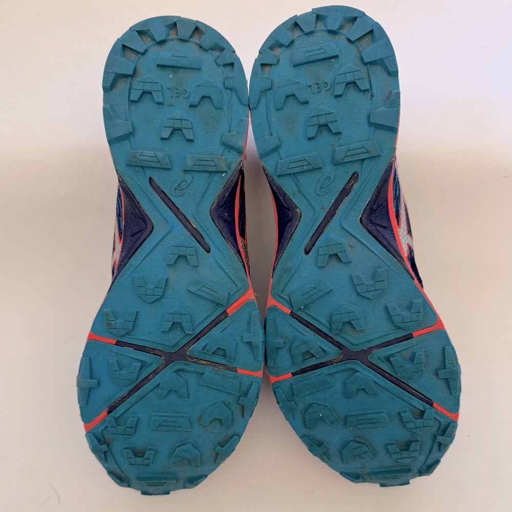 ASICS Women's Gel Fujitrabuco 5 Athletic Running Shoe, Navy/Coral, Size 11 - Picture 8 of 9